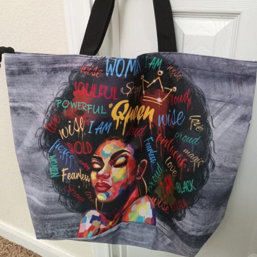 Afro Affirmations Tote View 2